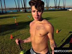 Sexy Twink Goes Balls Deep In Hairy Assed Hunk - NextDoorBuddies