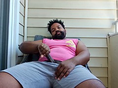 Amatoriale, Grande cazzo, Nero, Schizzo di sborra, Latina, Masturbazione, Muscolo, Pubblico