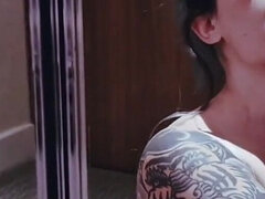 Ερασιτέχνης, Μεγάλα βυζιά, Πίπα, Ζευγάρι, Ξενοδοχείο, Ώριμη γυναίκα, Τατουάζ