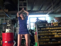 Amatör, Bdsm, Blondin, Bondage, Mager, Bunden, Tuttar