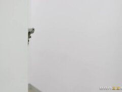 Rumpa, Stora tuttar, Svart, Otrohet, Par, Klackar, Piercing, String