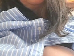 Message to Her Love Showing Her Hairy Pussy