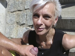 Grosser schwanz, Blasen, Auto, Fetisch, Handjob, Hd, Reif, Öffentlich