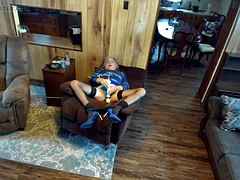 Travestis, Tir de sperme, Fétiche, Lingerie, Masturbation, Mature, Nylon, Webcam