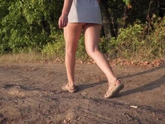 Fetiš, Hd, Venku, Sukně, Tanga, Těsné, Upskirt, Voyeur
