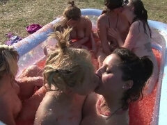 Jelly Wrestling pt 2 Celine Cleo Cheryl Leonie Petria Viola