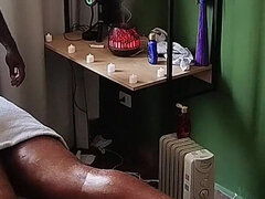 Camera Captures Image of Bear Receiving Massage.