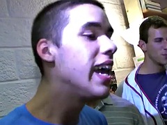 Leie, In den arsch, Hochschule, Gruppensex, Schwul, Party, Dürr