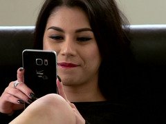 Adorable, Sucer une bite, Brunette brune, Fille, Queue, Hard, Fille latino, Séduite