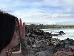 Amatør, Rumpe, Strand, Bikini, Kjæreste, Offentlig, Fitte, Barbert