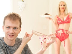 Blond, Sperma in mond, Sperma shot, Groepseks, Handbeurt, Feest, Tiener, Tieten likken