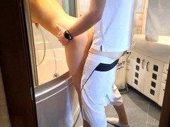 Amador amadora, Banheiro, Pauzão, Boquete, Casal, Feito em casa, Magrinha, Banheiro