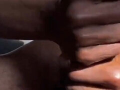 Enthousiasteling, Grote lul, Zwart, Sperma shot, Daddy, Handbeurt, Masturbatie, Alleen