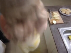 Amatör, Vacker, Stora tuttar, Blondin, Långt ner i halsen, Hd, Mellanrasig, Pov