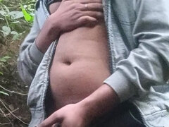 Indisch, Masturbation, Im freien, Solo