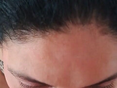 아마추어, 크고 아름다운 여자, 오랄섹스, 흑갈색 머리, 커플, 입에 사정, 집에서 만든, 밀프