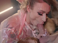 Ξανθιά, Πίπα, Χύσιμο, Μαλλιαρός, Πίρσινγκ, Κοκκινομάλα, Χτύπημα, Τρίο