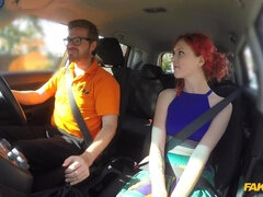 Fake Driving School - Instructor Fucks Frustrated Redhead 1 - Ryan Ryder
