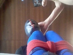 Amateur, Verga grande, Amarrada, Semen en la boca, Corridas, Verga enorme, Monstruo, Pantaletas