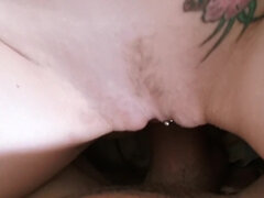 Lillian Feirah gets down on her knees to suck lover's cock