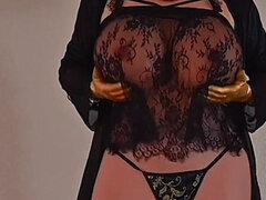 Americano, Tette grandi, Fetish, Tacchi, Lingerie, Masturbazione, Solo, Calze
