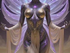 Lustrender Moon Witch Sorceress Slideshow - Ethereal Star Temple Radiance