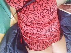 Stor svart kvinne, Latina, Moden, Fitte, Alene, Pupper