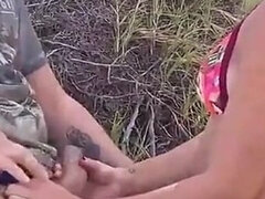 Amatør, Strand, Stor rumpe, Kukk suging, Brunette, Par, Hardcore, Tattovering