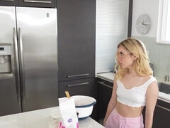 Tyttö, Blondi, Suihinotto, Spermashotti, Hd, Pienikokoinen, Lävistys, Näkökulma pov
