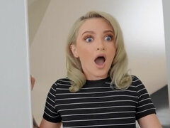 Lucky youngster fucks the curvy Ebony MILF and blonde teen