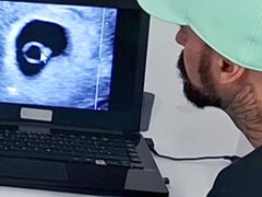 Gynecologist Performs Ultrasound On The Cuckolds Wife