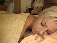 Massagem, vaginal, blond