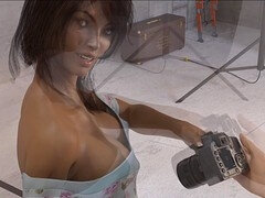 Hot brunette, visual novel, pc gameplay