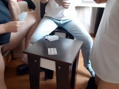 Brunette brune, Jeux, Lesbienne, Léchez, Masturbation, Orgasme, Chatte, Plan cul à trois