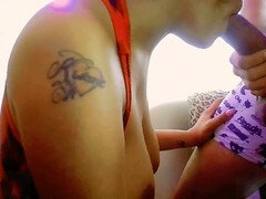 バイセクシャル, フェラチオ, 浮気する, 黒人, デカチンの, 怪物, オージー, パーティ