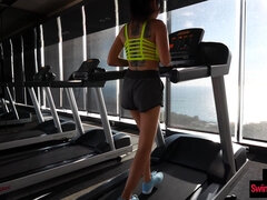 Amateur Thai MILF workout and home sex