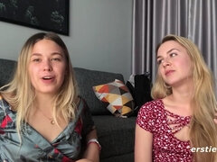 Amateur, Nana, Blonde, Allemand, Poilue, Lesbienne, Léchez, Russe