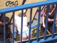 Petite Whore Molly Saint Rose Fucked and Humiliated in Public Plaza!!