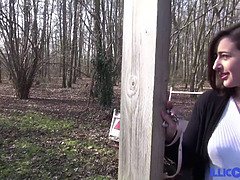 Amatör, Vacker, Brunett, Fransk, Hd, Utomhus, Offentlig, Fitta