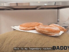 미인, 흑갈색 머리, 바람핀, 아빠, 여자친구, Hd, 고함치는, 젖가슴