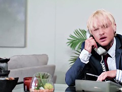 Dudes eyes nearly pop out of their sockets when his asshole gets penetrated