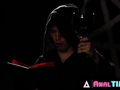 ANALTIME.XXX - Busty Satanic Lily Lane Gets All Her Holes Banged During Hard Gangbang: Porn