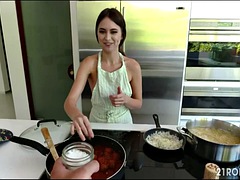 Anal, Stor kuk, Stora tuttar, Blondin, Avsugning, Creampie, Sperma shot, Milf