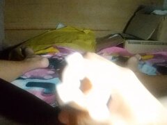 18 jaar, Enthousiasteling, Aziatisch, Sperma shot, Eerste keer, Masturbatie, Alleen, Tiener