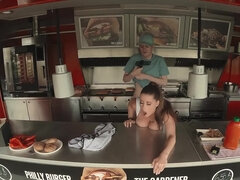 Sam Bourne is butt-fucking slutty waitress Lady Lyne