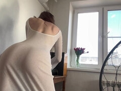 18, Amatør, Brunette, Fetish, Mager, Solo, Teenager, Bryster