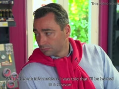 Bombshell Tiffany Leiddi fucked in a camping with a customer