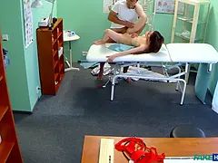 Teenie wants physician to show her how to screw sans a condom - fake health center