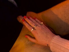 Leie, Paar, Besamung, Schmuddelige sprache, Handjob, Strümpfe