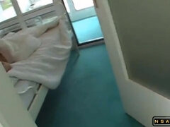 Sleeping Darkhaired Babe Getting Drilled